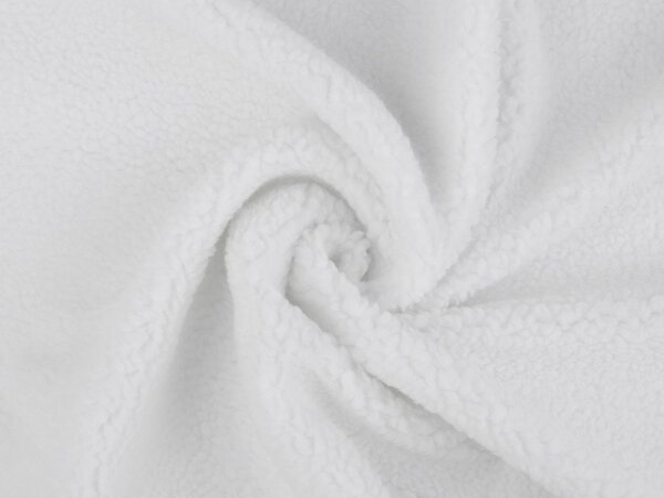 Oděvní / dekorační kožešina beránek barva 1 bílá přírodní, 1 m