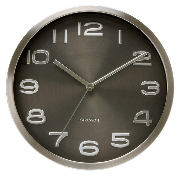 Nástěnné hodiny Maxie black 29 cm černé - Karlsson (Designové hodiny 4461 černé 29 cm - Karlsson)