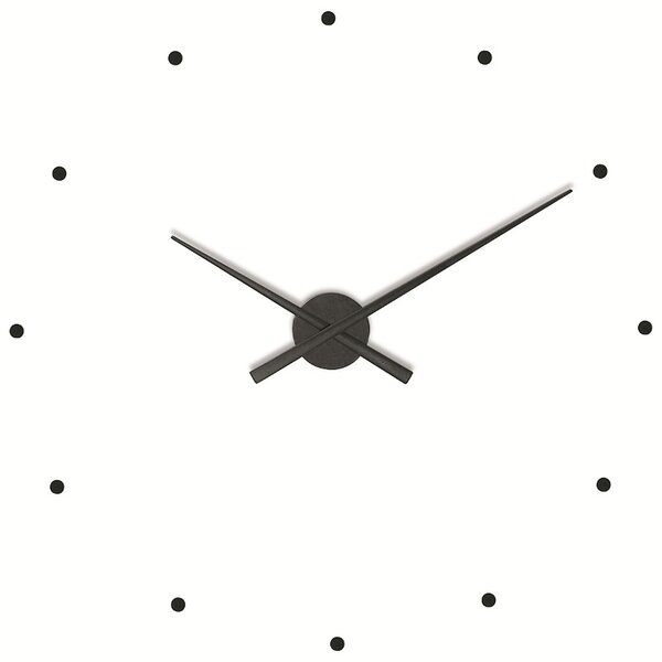 Nástěnné hodiny NOMON OJ černé 50 cm - NOMON (Designové hodiny OJ černé 50 cm - NOMON)