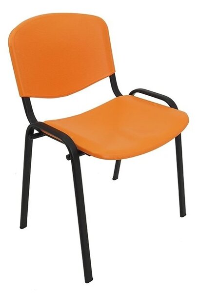 Konferenční plastová židle ISO Oranžová