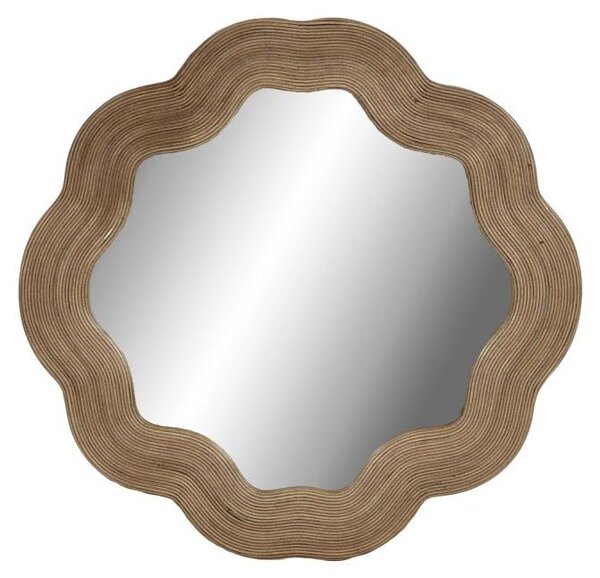 Zrcadlo Pomax Reflet, přírodní design, průměr 70 cm, šířka 2,5 cm