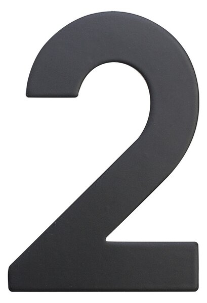 Domovní číslo "2", RN.75L, černá
