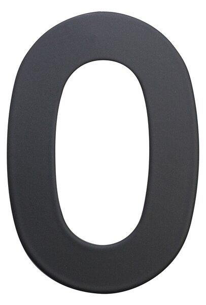 Domovní číslo "0", RN.75L, černá