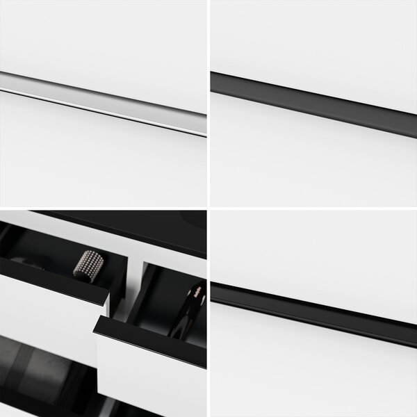 Koupelnová skříňka LAVOA 160 cm s umyvadlem z minerálního odlitku CREAM - možnost volby barvy