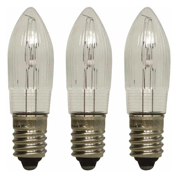 Markslöjd 8264 - SADA 3x Průmyslová vánoční žárovka TOPPLAMPA E10/3W/55V