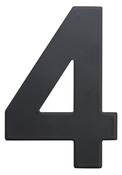 Domovní číslo "4", RN.75L, černá