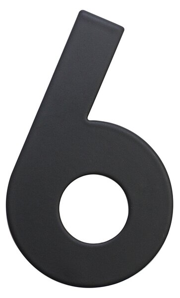 Domovní číslo "6", RN.75L, černá