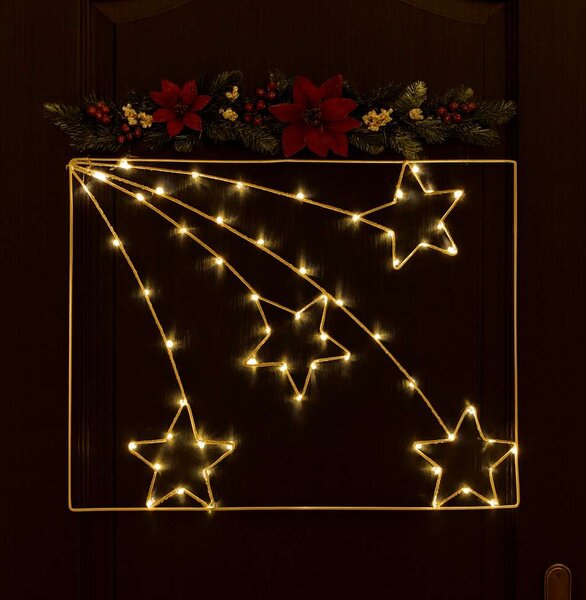 LED dekorace, kometa, 50x38cm, různé barvy Barva: Studená bílá