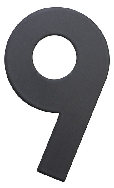 Domovní číslo "9", RN.75L, černá