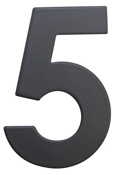 Domovní číslo "5", RN.75L, černá
