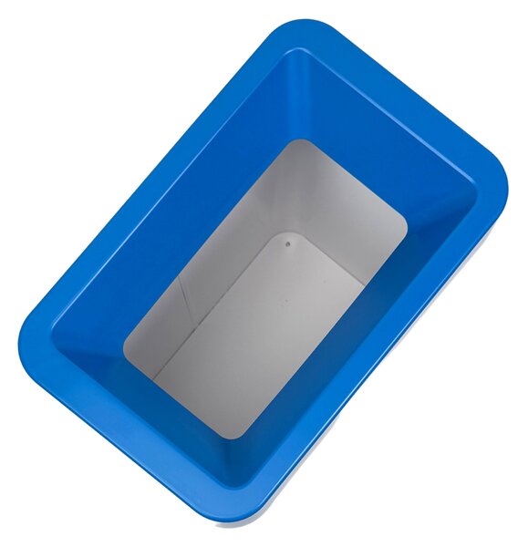 Odpadkový koš na tříděný odpad Caimi Brevetti Maxi W,50 L, modrý. papír