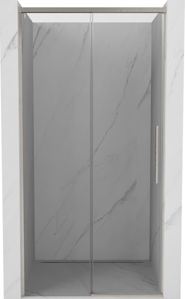 Mexen Rox, posuvné sprchové dveře 105 cm, 8mm čiré sklo, ocelový profil, 8C2-105-000-97-00