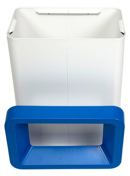 Odpadkový koš na tříděný odpad Caimi Brevetti Maxi W,50 L, modrý. papír