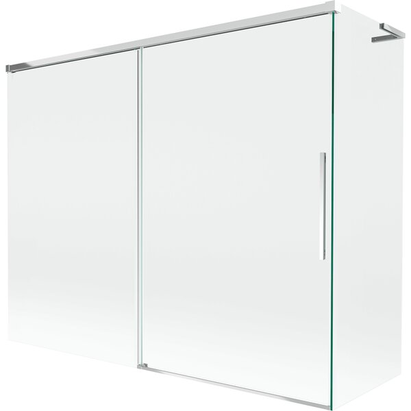 Mexen Rox, L posuvná 2-křídlová vanová zástěna 190 + 80 x 150 cm, 8mm čiré sklo, chromový profil, 8C9L-190-080-01-00