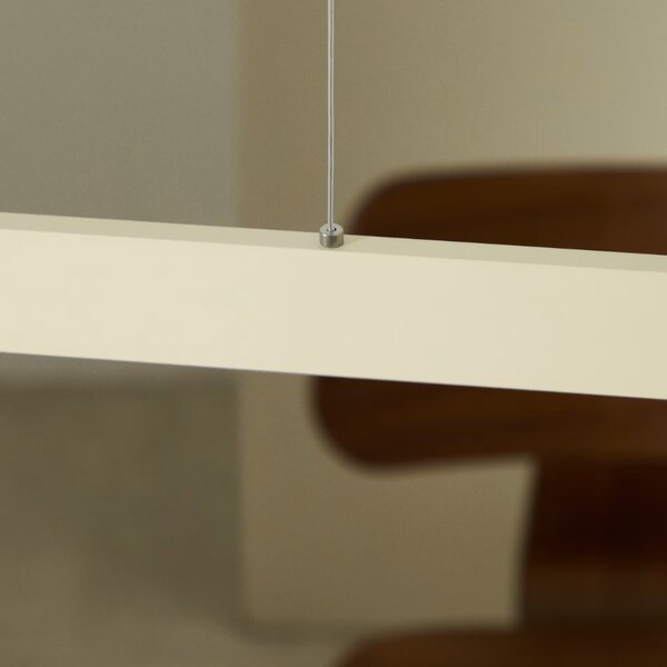 Béžové závěsné LED světlo Kave Home Boadella 101 cm