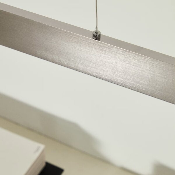 Stříbrné závěsné LED světlo Kave Home Boadella 101 cm