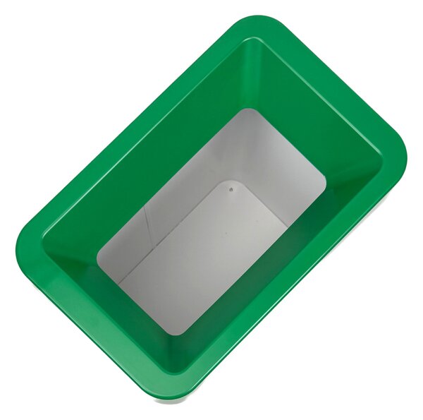 Odpadkový koš na tříděný odpad Caimi Brevetti Maxi W,50 L, zelený, sklo