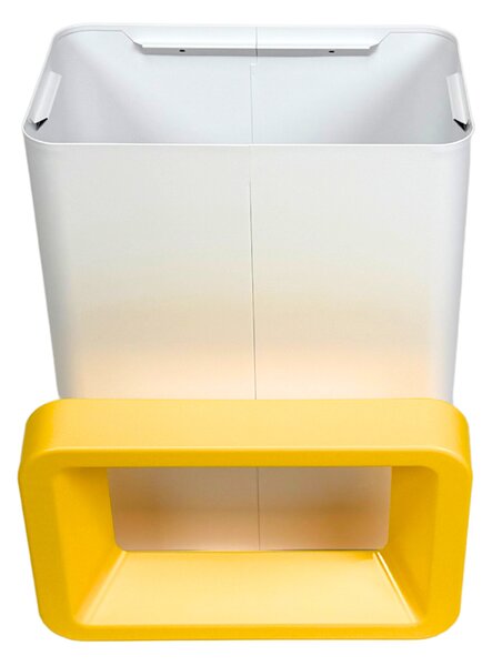 Odpadkový koš na tříděný odpad Caimi Brevetti Maxi W,50 L, žlutý, plast
