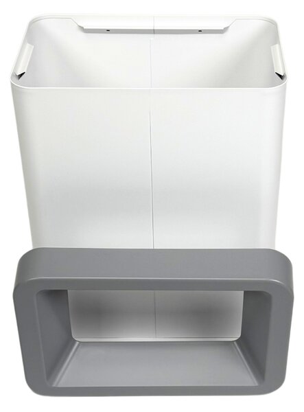 Odpadkový koš na tříděný odpad Caimi Brevetti Maxi W,50 L, šedý
