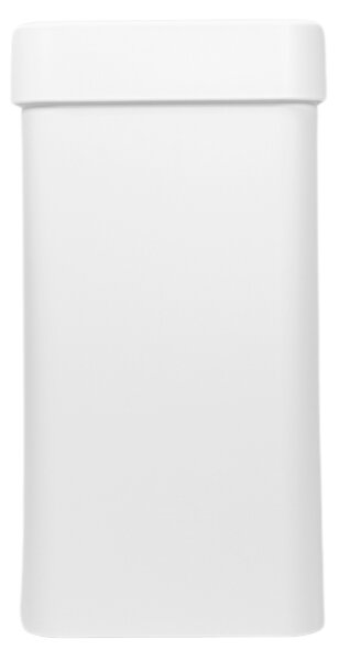 Odpadkový koš na tříděný odpad Caimi Brevetti Maxi W,50 L, bílý, sklo