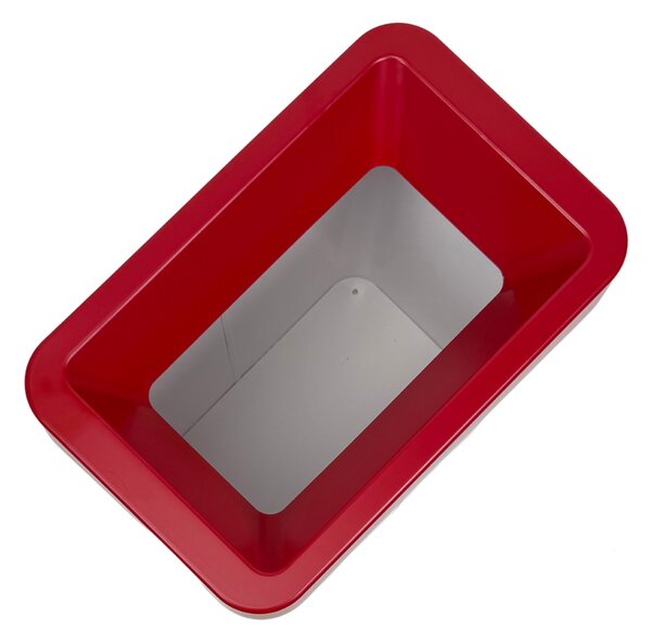 Odpadkový koš na tříděný odpad Caimi Brevetti Maxi W,50 L, červený, elektro