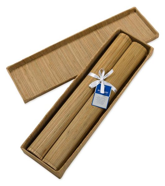 Prostírání GRASS box 2 ks béžová běhoun delší strana 100-170 cm