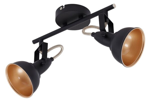 BRILONER Bodové svítidlo 30,4 cm 2x E14 40W černá BRILO 2049-025