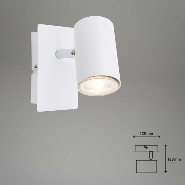 BRILONER Bodové svítidlo 12,3 cm 1xGU10 40W bílé BRILO 2857-016