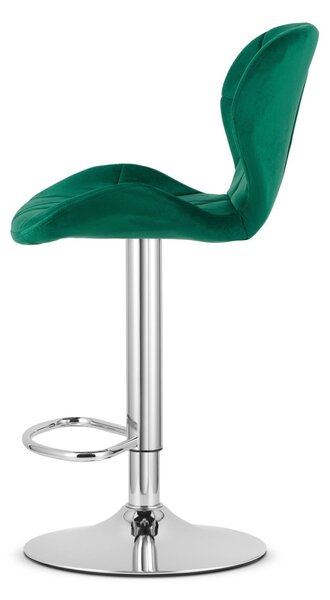 Barová židle WEST VELVET, zelená