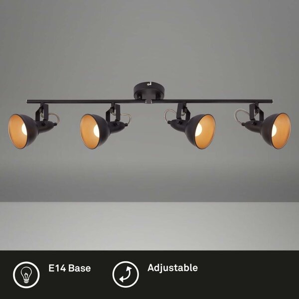 BRILONER Bodové svítidlo 79 cm 4x E14 40W černá BRILO 2049-045