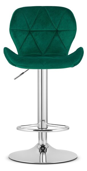 Barová židle WEST VELVET, zelená