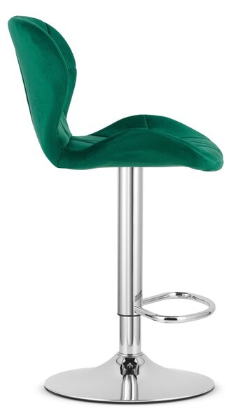 Barová židle WEST VELVET, zelená