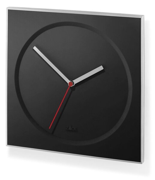 Nástěnné hodiny HOYO, černé - ZACK (HOYO nástěnné hodiny, černé - ZACK)
