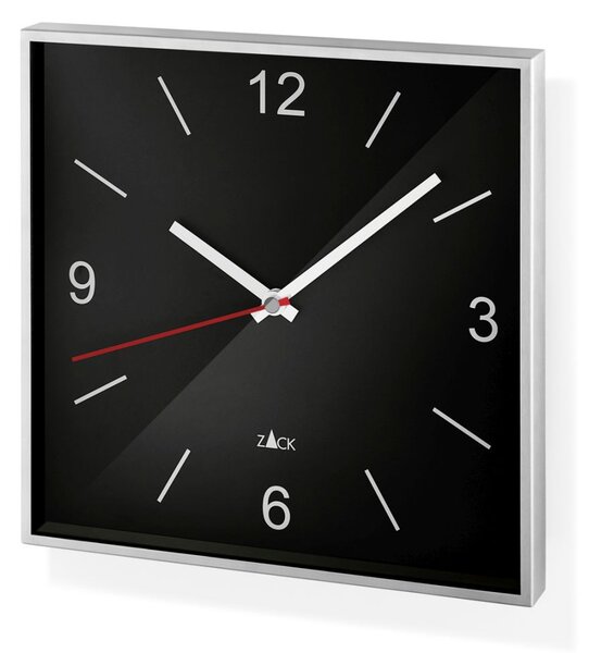 Nástěnné hodiny SILLAR, černé - ZACK (SILLAR nástěnné hodiny, černé - ZACK)