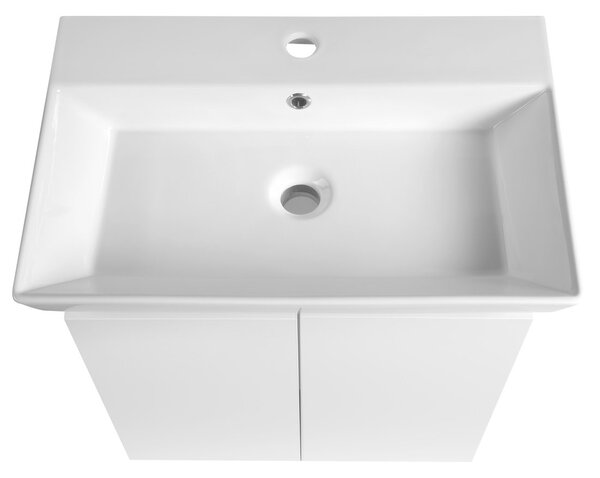 Aqualine Aqualine, PANEDA umyvadlová skříňka 55x55x34,2cm, bílá, PN255