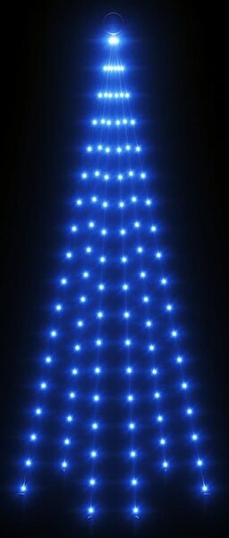 VidaXL Vánoční stromek na stožár 108 ch LED diod 180 cm [343520] Barva: Vícebarevný