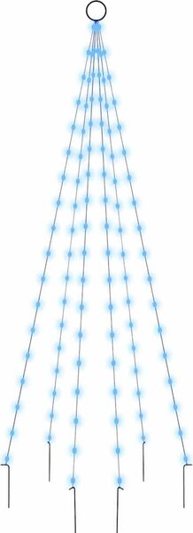 VidaXL Vánoční stromek na stožár 108 ch LED diod 180 cm [343520] Barva: Vícebarevný