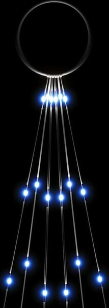 VidaXL Vánoční stromek na stožár 108 ch LED diod 180 cm [343520] Barva: Vícebarevný