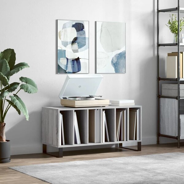 VidaXL Skříňka na LP desky 100x38x48 cm kompozitní dřevo [862907] Barva: Bílá