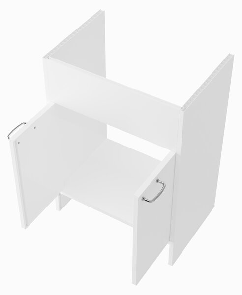 Gamma SELVA, skříňka pod výlevku 798x572x380 mm, bílá, PVC, GMA-SZDPCV-WH