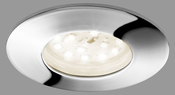BRILONER LED vestavné svítidlo, pr. 7,5 cm, chrom IP44 BRI 7204-018