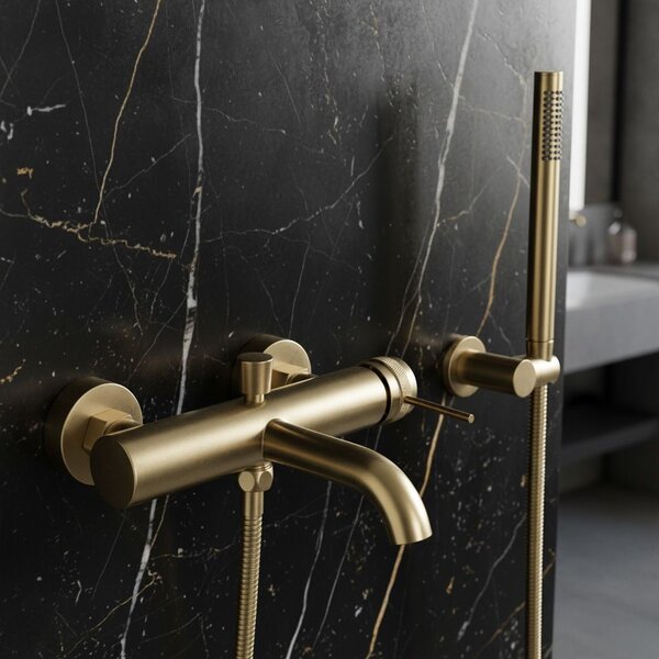 Vanová baterie Rea Lungo Grip Brush Gold