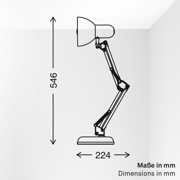 BRILONER Stolní lampa, pr. 15,5 cm, max. 25 W, černá BRILO 7394-015