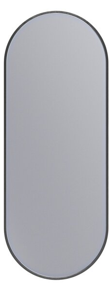 Erga Oval, oválné zrcadlo 35x90cm, černý rám, ERG-V01-OVAL-3590-BK