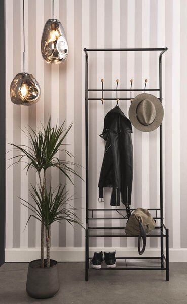 Stropní lampa blown glass chrome s