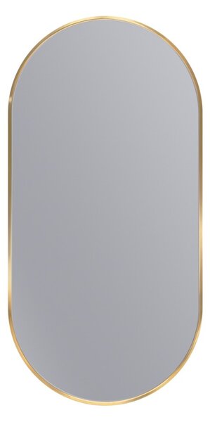 Erga Oval, oválné zrcadlo 45x90cm, zlatý rám, ERG-V01-OVAL-4590-GD