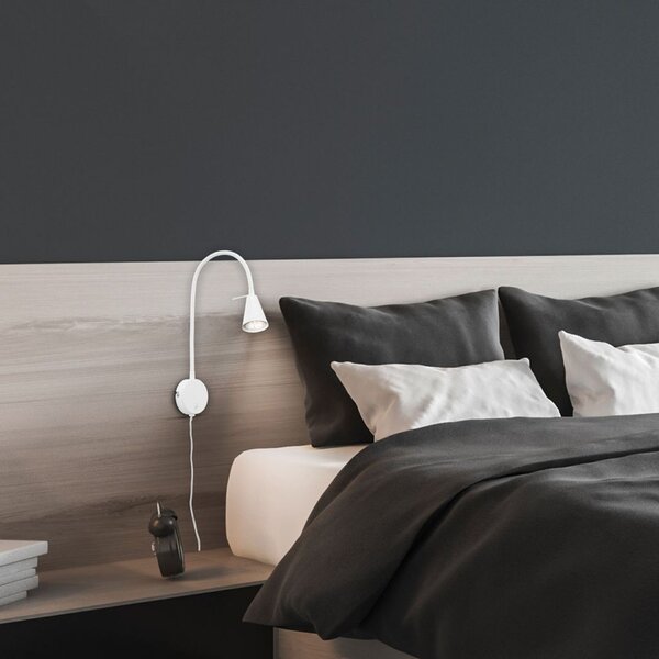BRILONER Flexibilní nástěnné svítidlo 45 cm 1xGU10 5W 400lm bílé BRI 2082016
