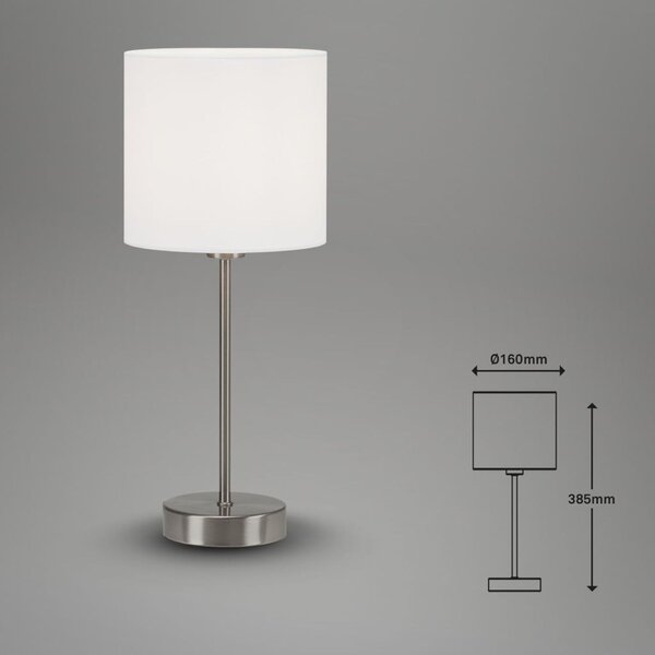 BRILONER Stolní lampa, max. 25 W, 38,5 cm, bílé BRILO 7002-016