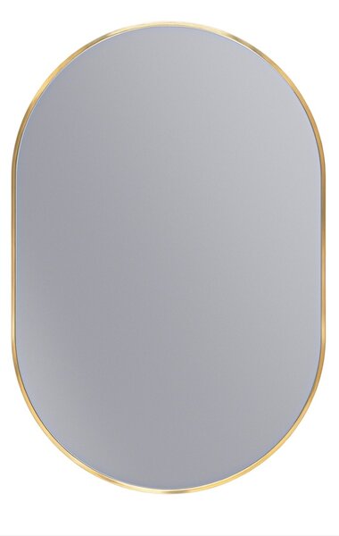 Erga Oval, oválné zrcadlo 60x90cm, zlatý rám, ERG-V01-OVAL-6090-GD
