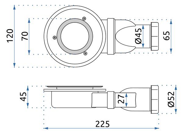 Sprchový sifon WP-02